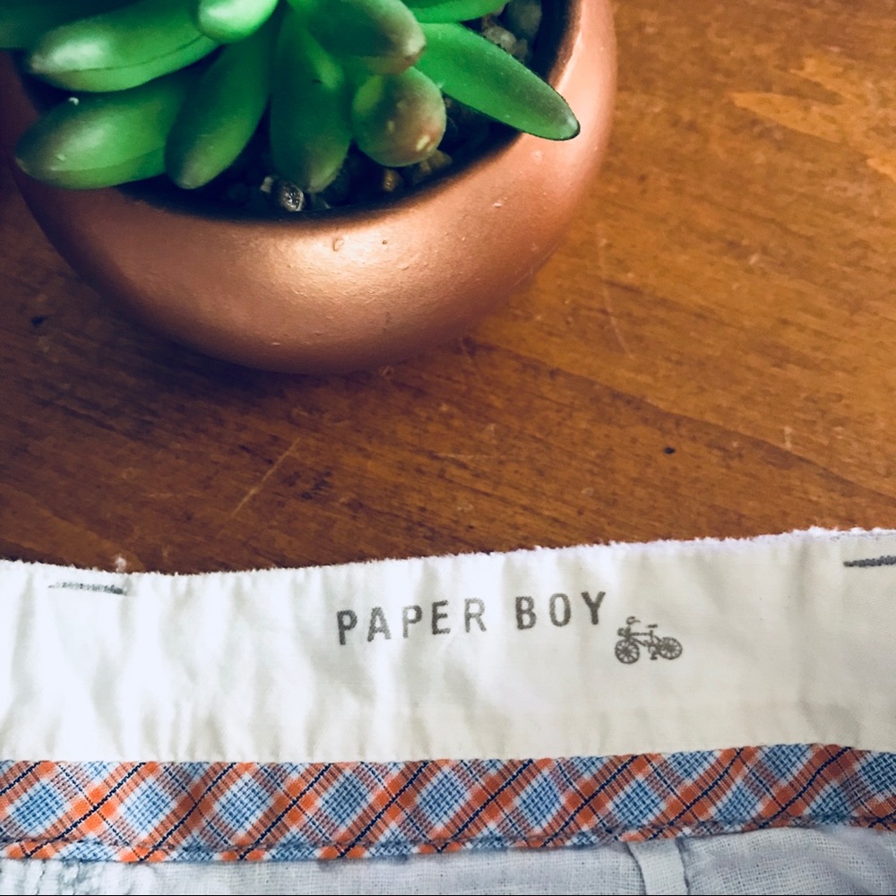 Anthropologie Paper Boy Women’s Linen mini skirt lightest blue size 4
